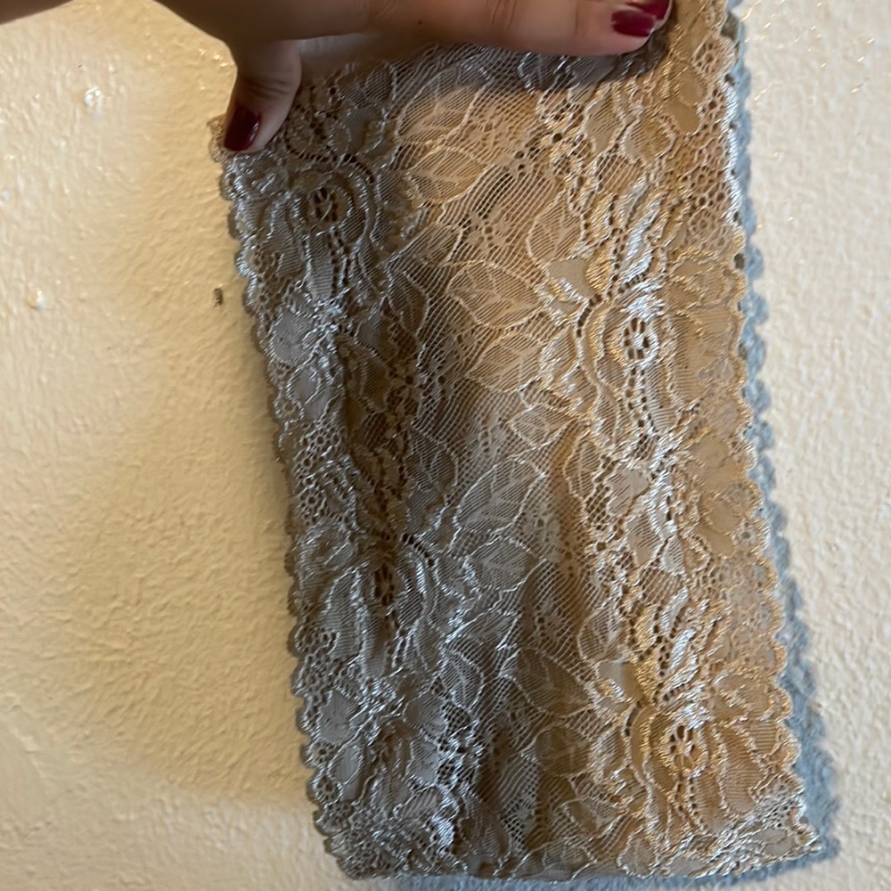 Tube nude laced top